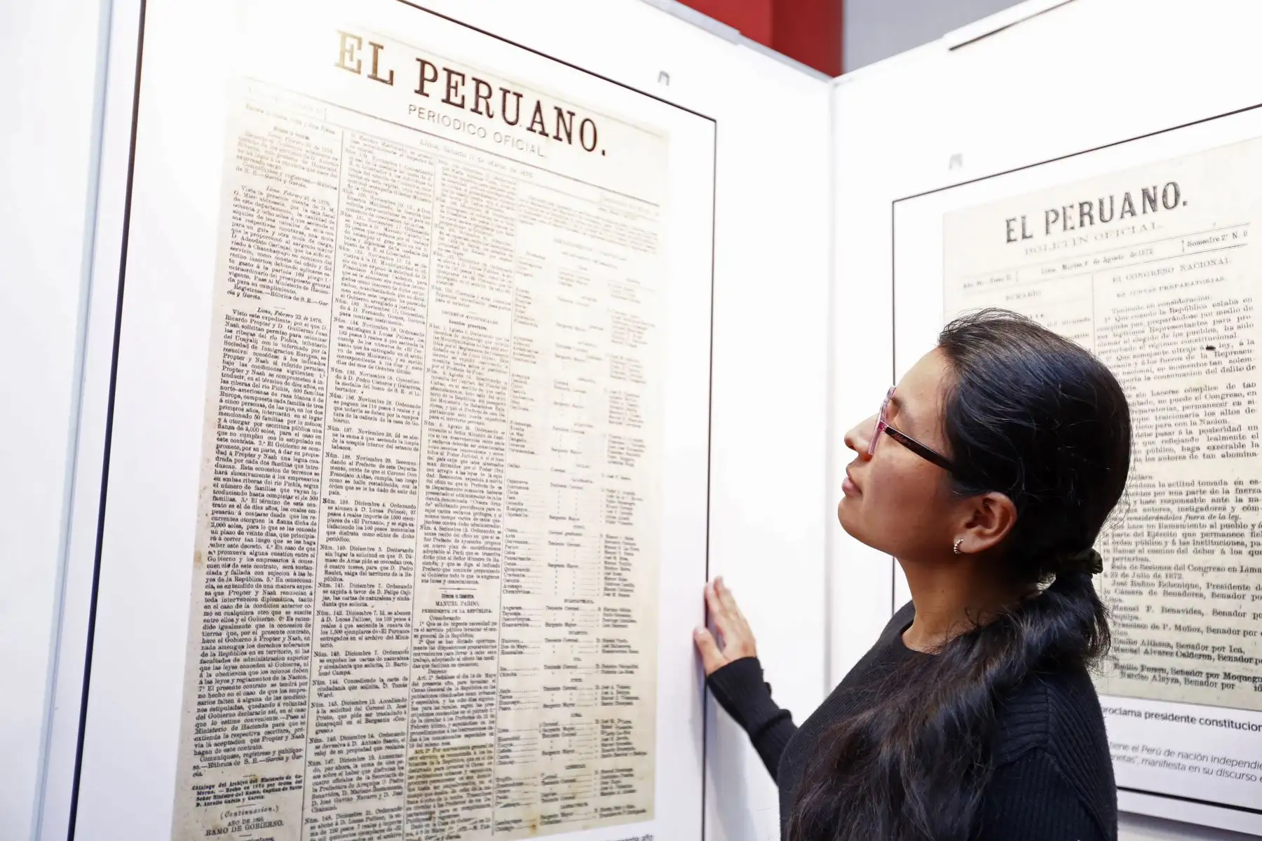 Estudiantes de sexto ciclo de Periodismo de la Universidad Jaime Bausate y Meza visitaron las instalaciones del Diario El Peruano y de la Agencia Andina para recorrer el Museo Gráfico de Editora Perú, y para escuchar las exposiciones de la iniciativa Vive Andina, en el que periodistas de ambos medios de comunicación comparten sus experiencias profesionales con los jóvenes. Foto: ANDINA/Daniel Bracamonte