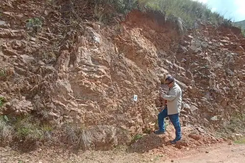 Especialistas de la Dirección de Recursos Minerales y Energéticos del Ingemmet realizaron investigaciones en el departamento de Huánuco. Foto: ANDINA/Ingemmet