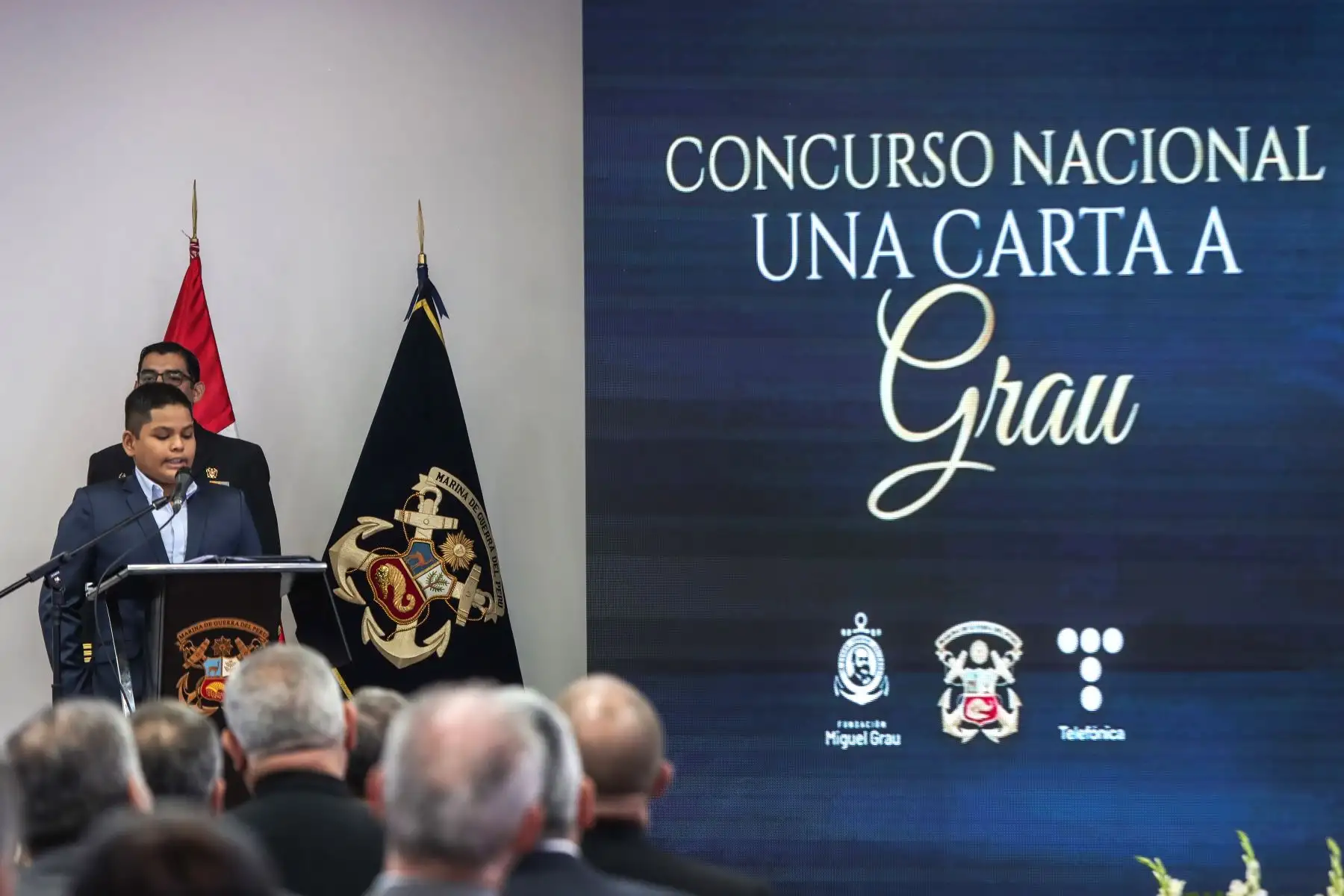 El concurso “Una Carta a Grau” anima a estudiantes de todas las instituciones educativas del país a reflexionar sobre el legado de Miguel Grau en sus vidas y en la sociedad actual. Esta iniciativa promueve el estudio y la admiración hacia la historia peruana potenciando destrezas en escritura creativa y pensamiento crítico. Foto: ANDINA/ Connie Calderón