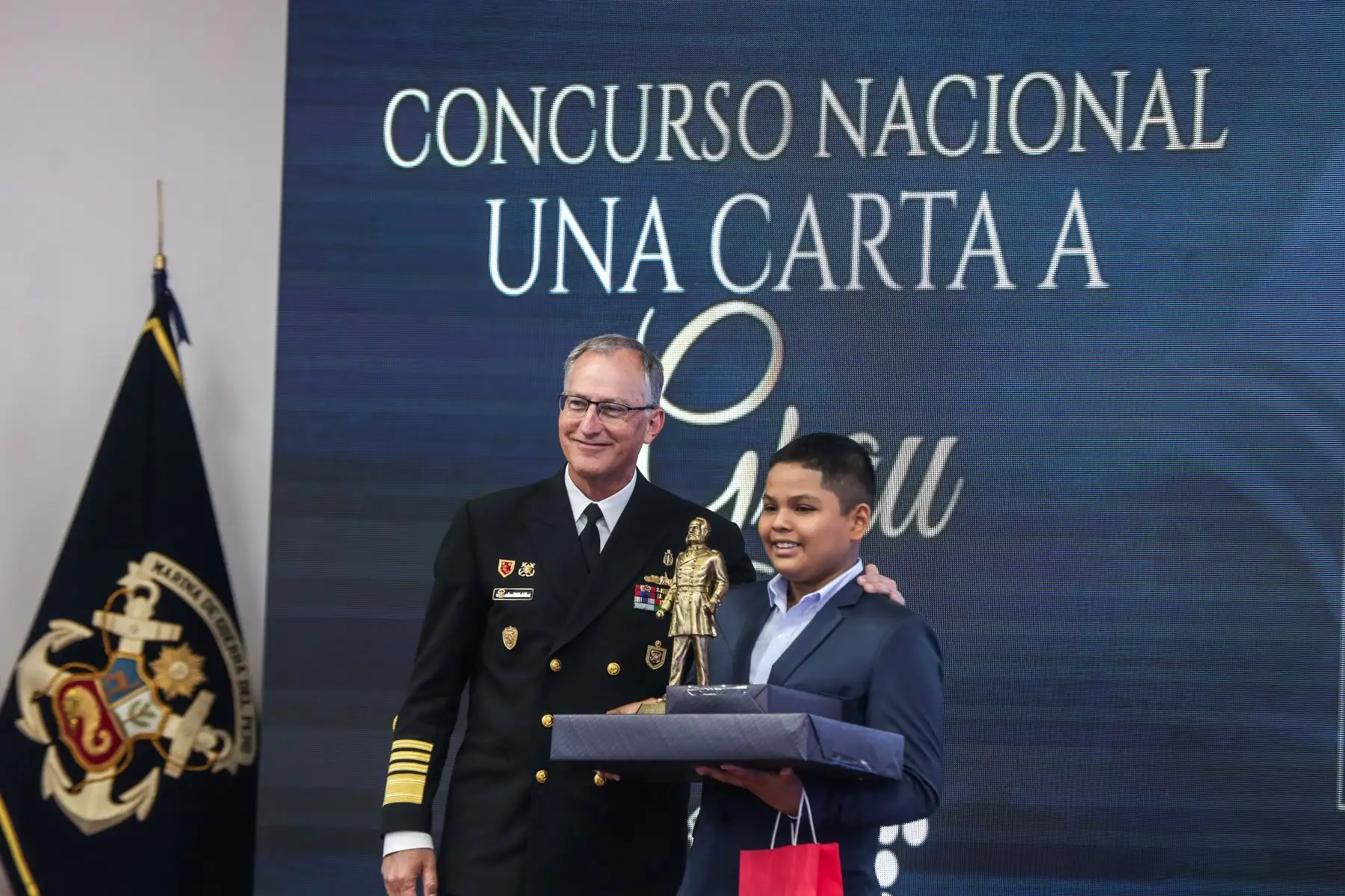 “Una Carta a Grau” contó con dos categorías: Infantil (para estudiantes de 5to de primaria a 1ro de secundaria) y juvenil (de 2do a 5to de secundaria). Foto: ANDINA/ Connie Calderón