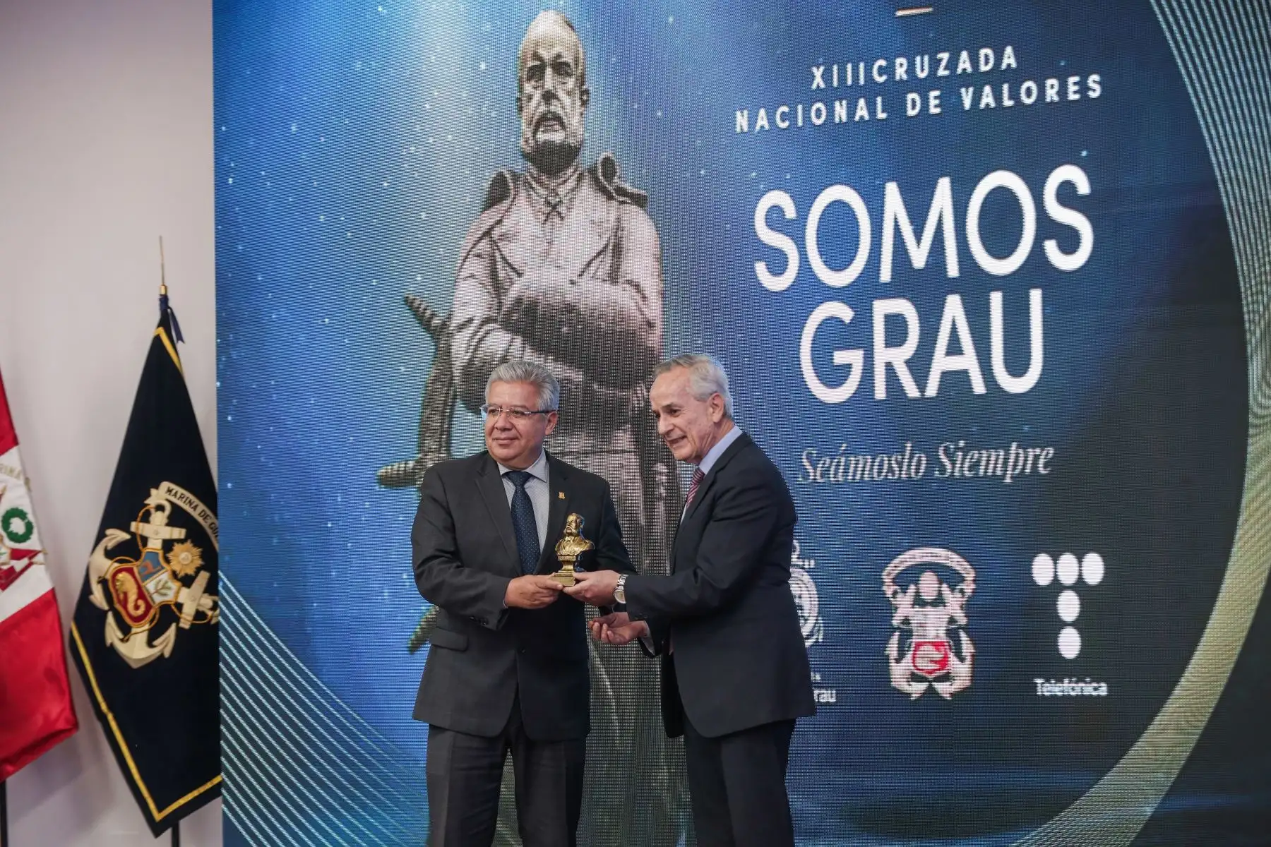 El “Premio Nacional Almirante Miguel Grau” celebra y premia a individuos cuyas acciones y conductas son un testimonio de su compromiso con la mejora de la calidad de vida en sus comunidades, inspirando a otros a seguir un camino de integridad y compromiso social.  Foto: ANDINA/ Connie Calderón