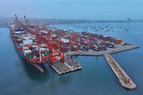 Vista de la ampliación del Muelle Bicentenario en el Puerto del Callao. ANDINA/Difusión