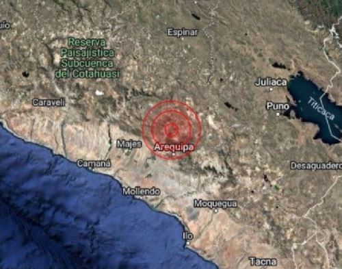 Epicentro del sismo de magnitud 4.0 se localizó cerca del distrito de Yura, en la provincia de Arequipa.