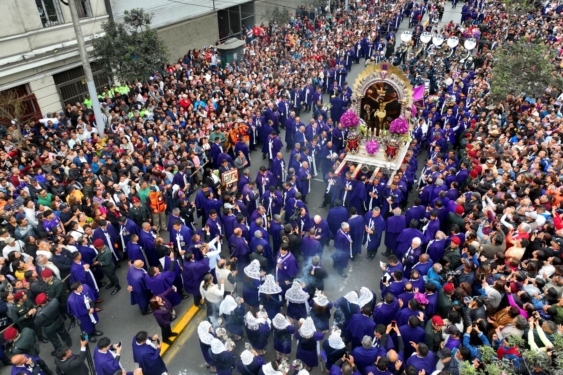 Procesión del Señor de los Milagros. Foto: ANDINA/archivo.