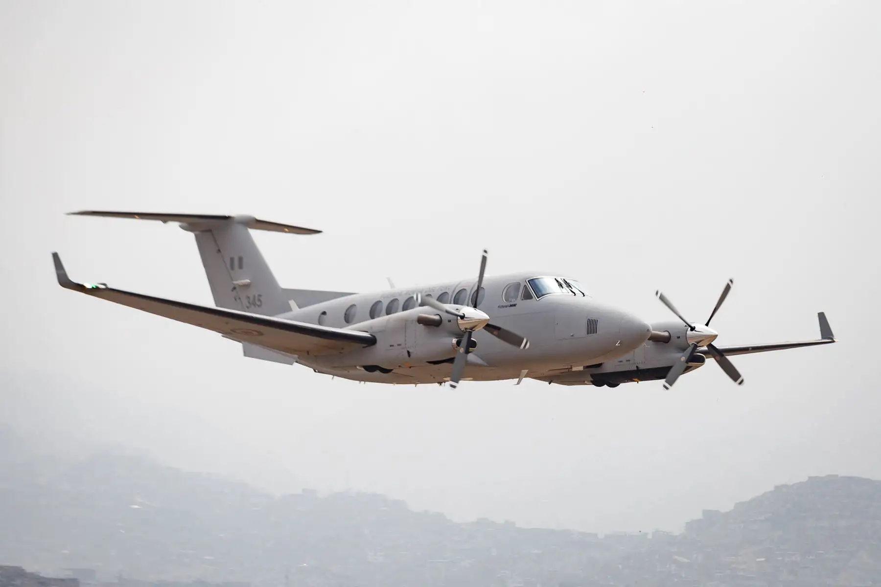 Ceremonia de recepción del primer avión Beechcraft King air 360C: Foto. ANDINA/ Ministerio de Defensa