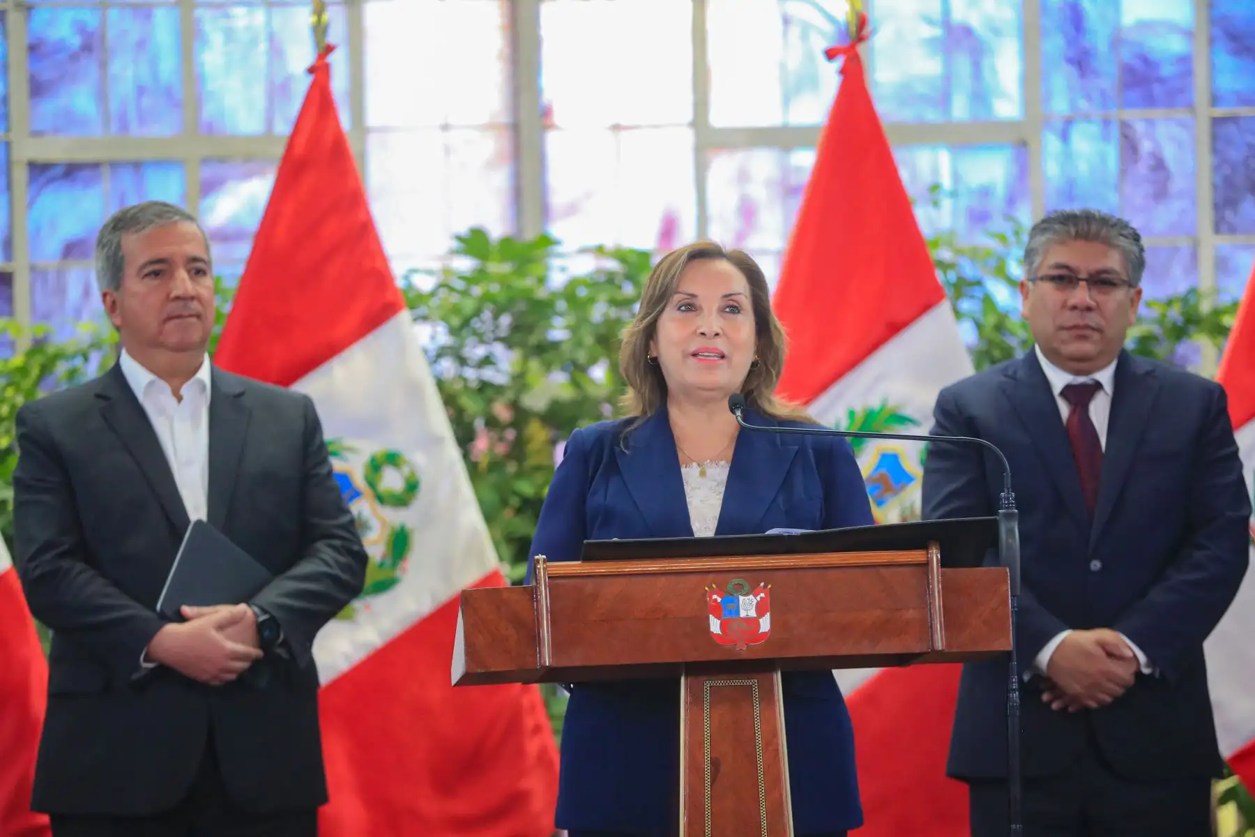 Firma de la Adenda del Proyecto de Aeropuerto Internacional de Chinchero. 
Foto: ANDINA/Prensa Presidencia