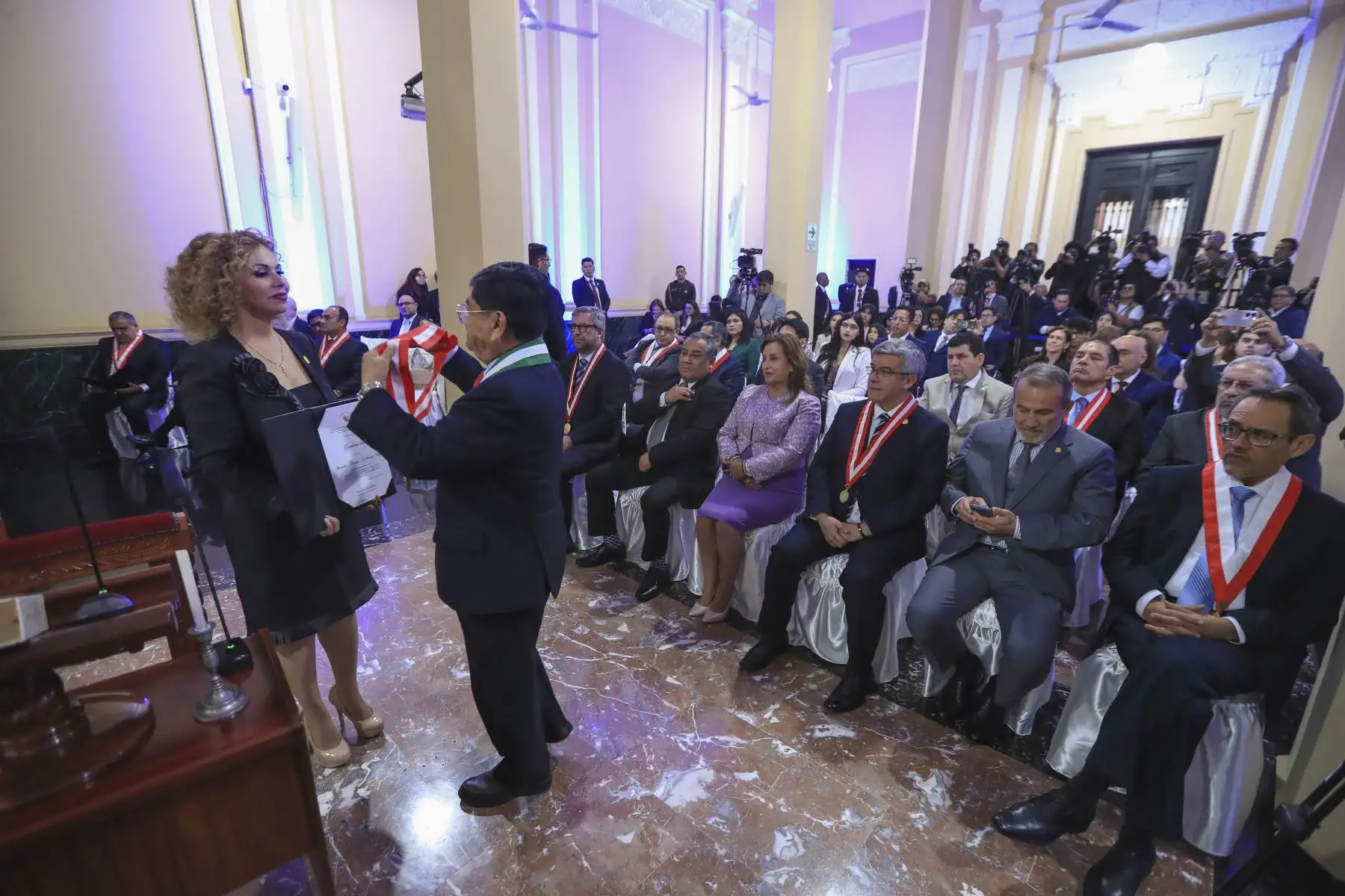 Juramentación de miembros de la Junta Nacional de Justicia (JNJ).  Foto. ANDINA/ Prensa Presidencia