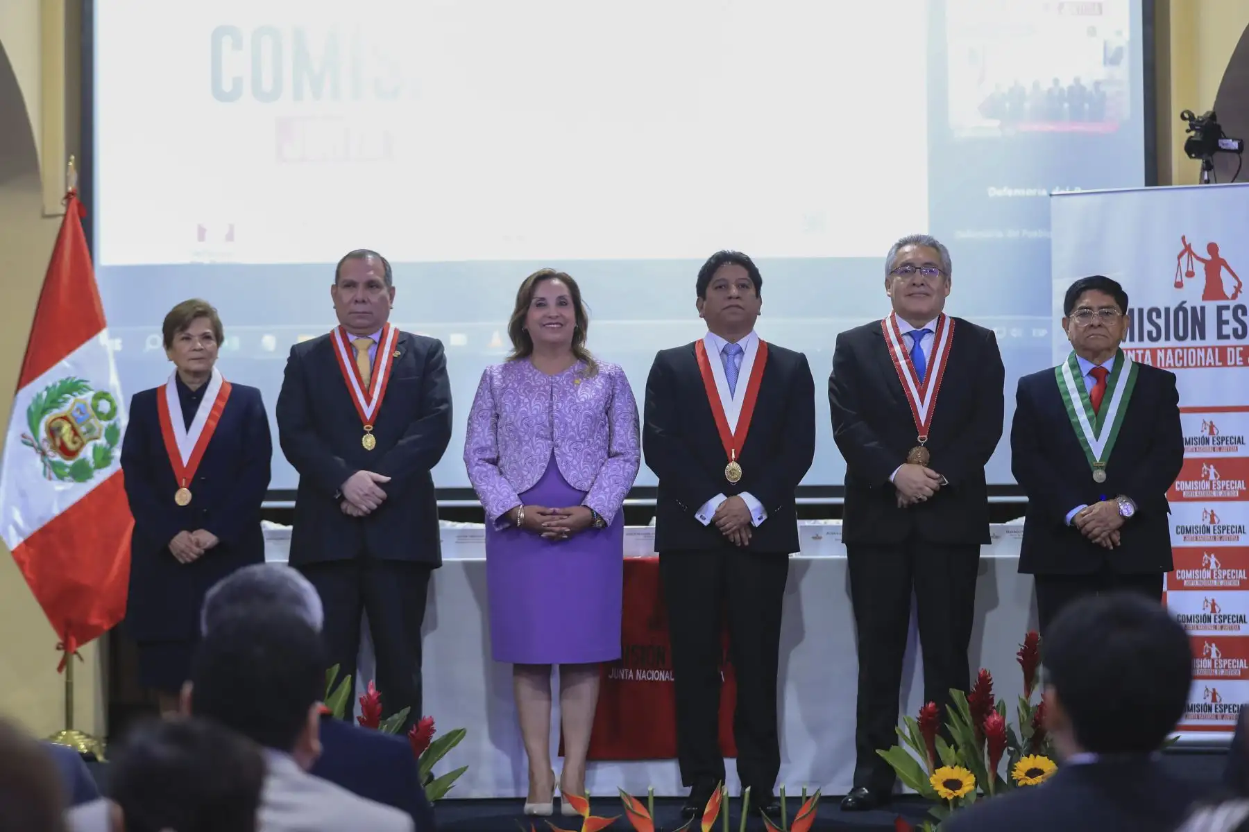 Juramentación de miembros de la Junta Nacional de Justicia (JNJ).  Foto. ANDINA/ Prensa Presidencia