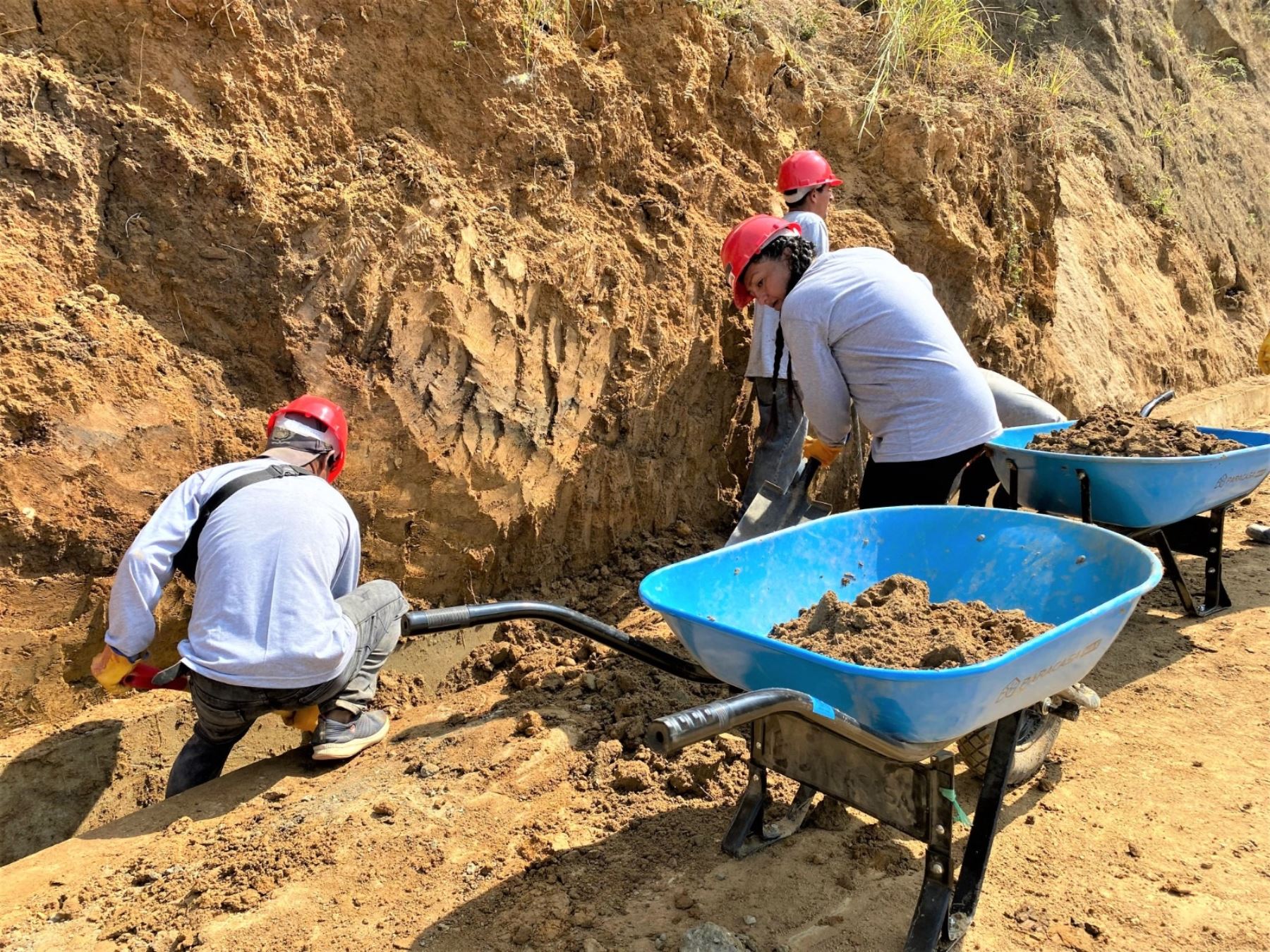 Foncodes financia el mantenimiento de caminos de herradura y trochas carrozables en zonas rurales de Piura que beneficia con empleo directo a pobladores de dichas localidades. ANDINA/Difusión