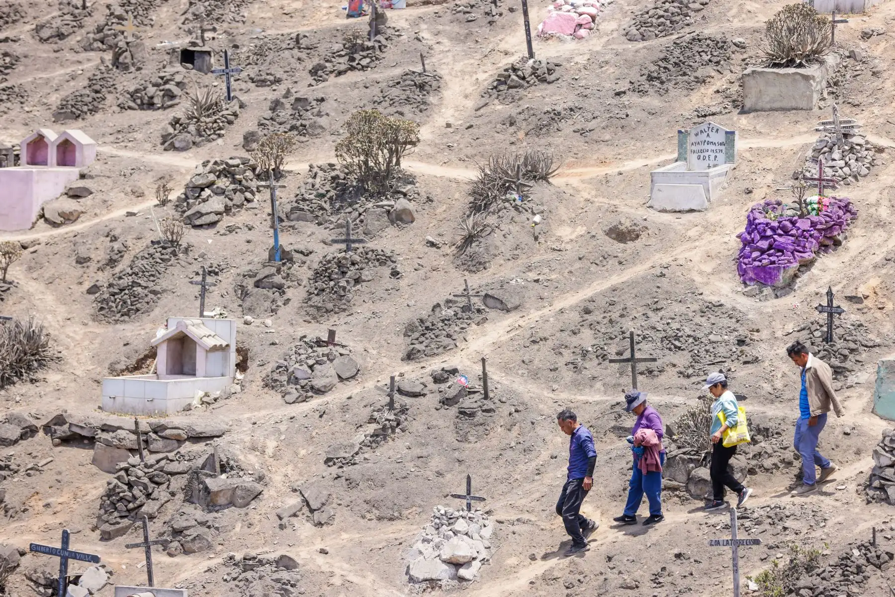 Con el objetivo de fortalecer la seguridad en inmediaciones del cementerio, teniendo en cuenta la gran afluencia de público, se desplegarán 260 efectivos, incluidos miembros del serenazgo, el Grupo de Intervención Rápida (GIR), así como agentes motorizados, inspectores y fiscalizadores, como parte del Plan “Todos los Santos 2024”. Foto: ANDINA/Luis Iparraguirre