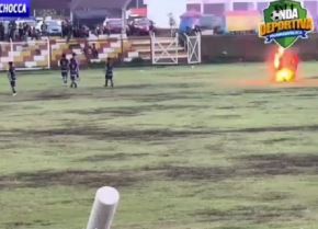 Un rayo mató a un futbolista y dejó heridos a otros cuatro jugadores en Huancayo. Foto cortesía: Onda Deportiva