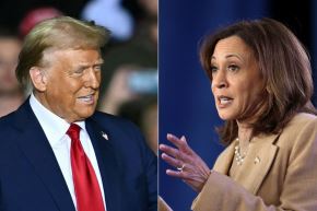 Donald Trump (candidato republicano) y Kamala Harris (candidata demócrata). Foto: AFP