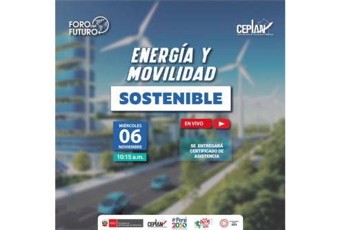 Convocatoria para participar este miércoles 6 en el trigésimo Foro del Futuro organizado por el Ceplan.