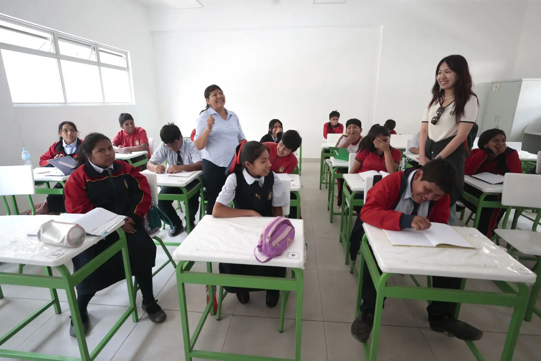 Power China firmó un acuerdo con la autoridad de reconstrucción de Perú de la demolición, diseño y construcción de nuevos edificios escolares, así como del suministro e instalación de equipos docentes. Foto: ANDINA/ Vidal Tarqui