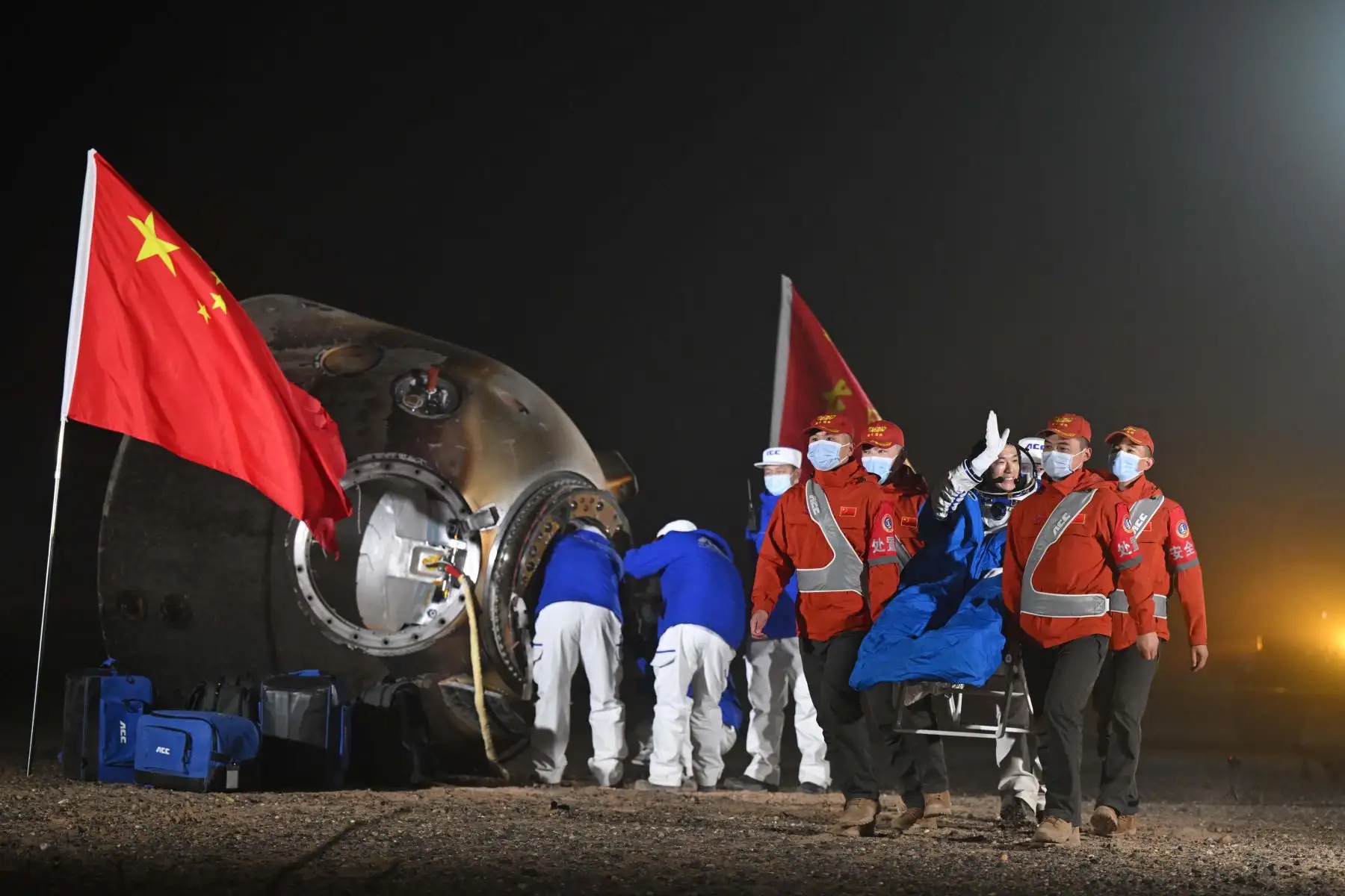 Las muestras de ciencias de la vida fueron enviadas al Centro de Ingeniería de Aplicaciones Espaciales de la Academia China de Ciencias (CAS) en Pekín, donde se revisaron y distribuyeron para su análisis. Foto: AFP