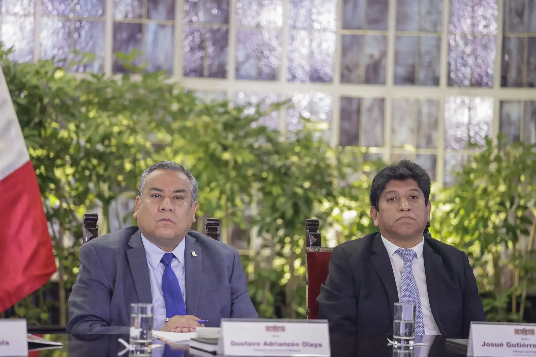 La Presidenta de la República, Dina Boluarte, lidera la sesión del Consejo de Estado, con la finalidad de coordinar medidas para intensificar la lucha contra la inseguridad ciudadana.
Foto: ANDINA/Prensa Presidencia