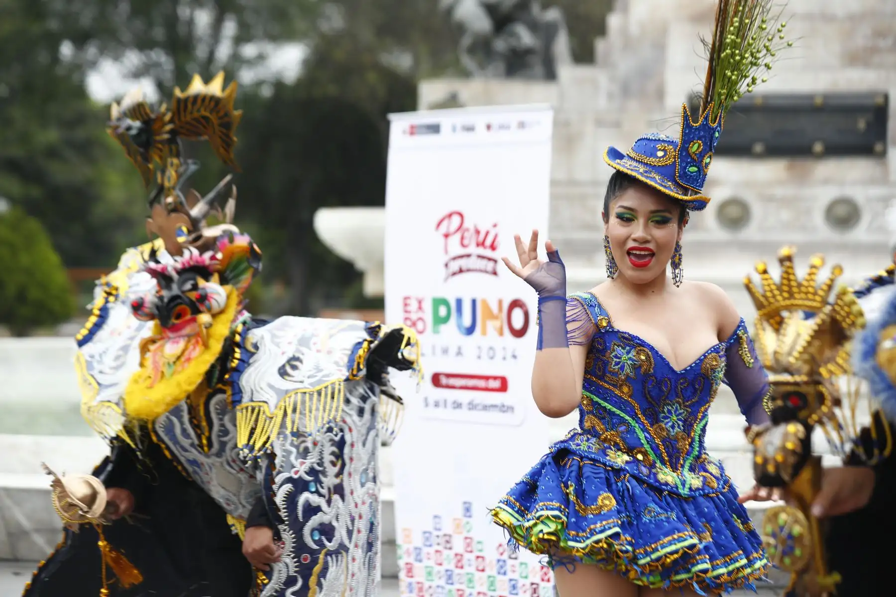 Desde el Parque de la Exposición en el Cercado de Lima se realizó el lanzamiento de la Expo Puno 2024, feria que se realizará en Lima del 5 al 8 de diciembre, y que ayudará a promover proyectos innovadores y fortalecer la reactivación económica de la región exponiendo sus mejores productos como café, artesanías, textiles, productos agrícolas y su folclore. Foto: ANDINA/Daniel Bracamonte