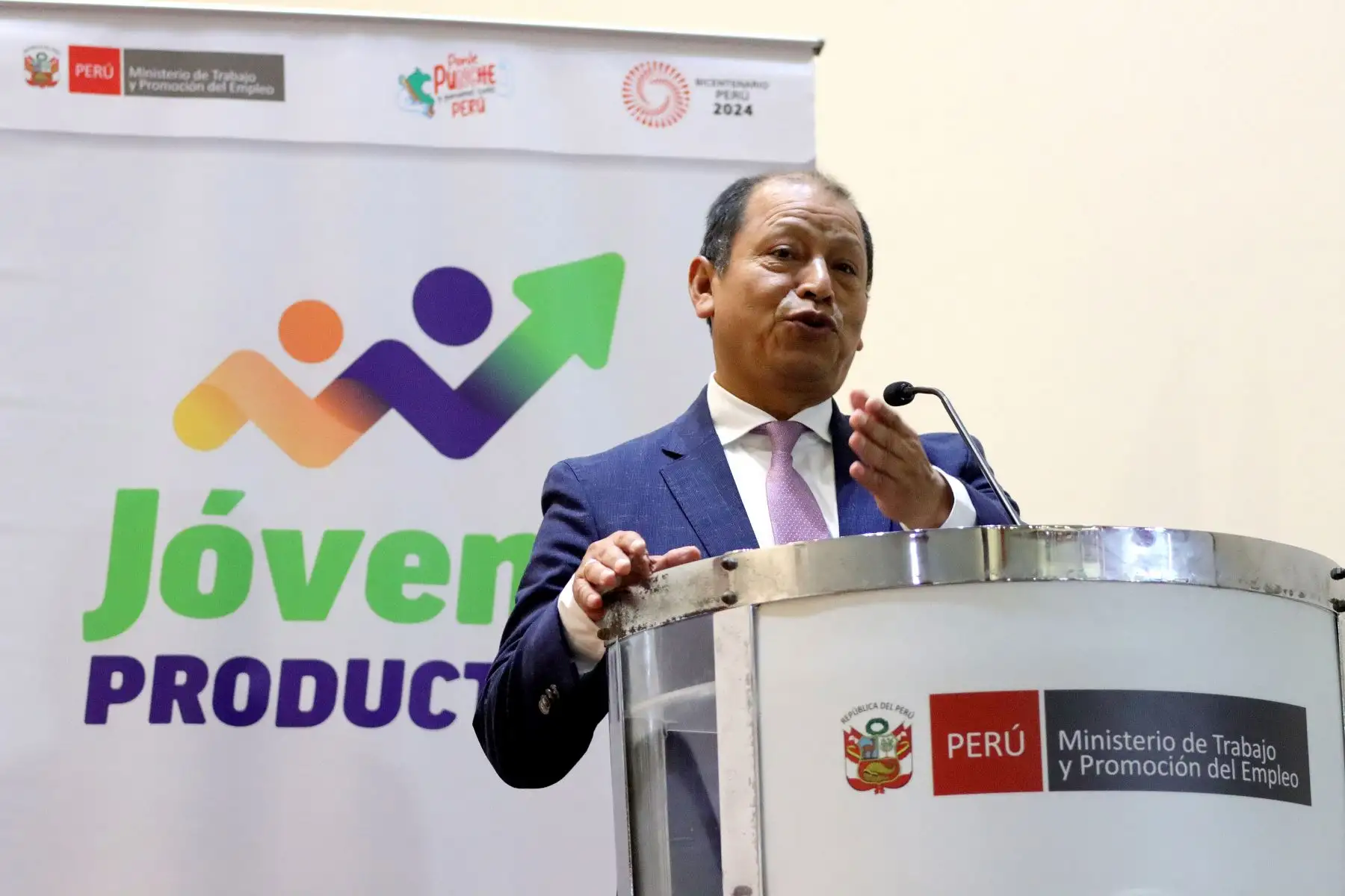 Ministro de Trabajo y Promoción del Empleo, Daniel Maurate Romero. Foto: ANDINA