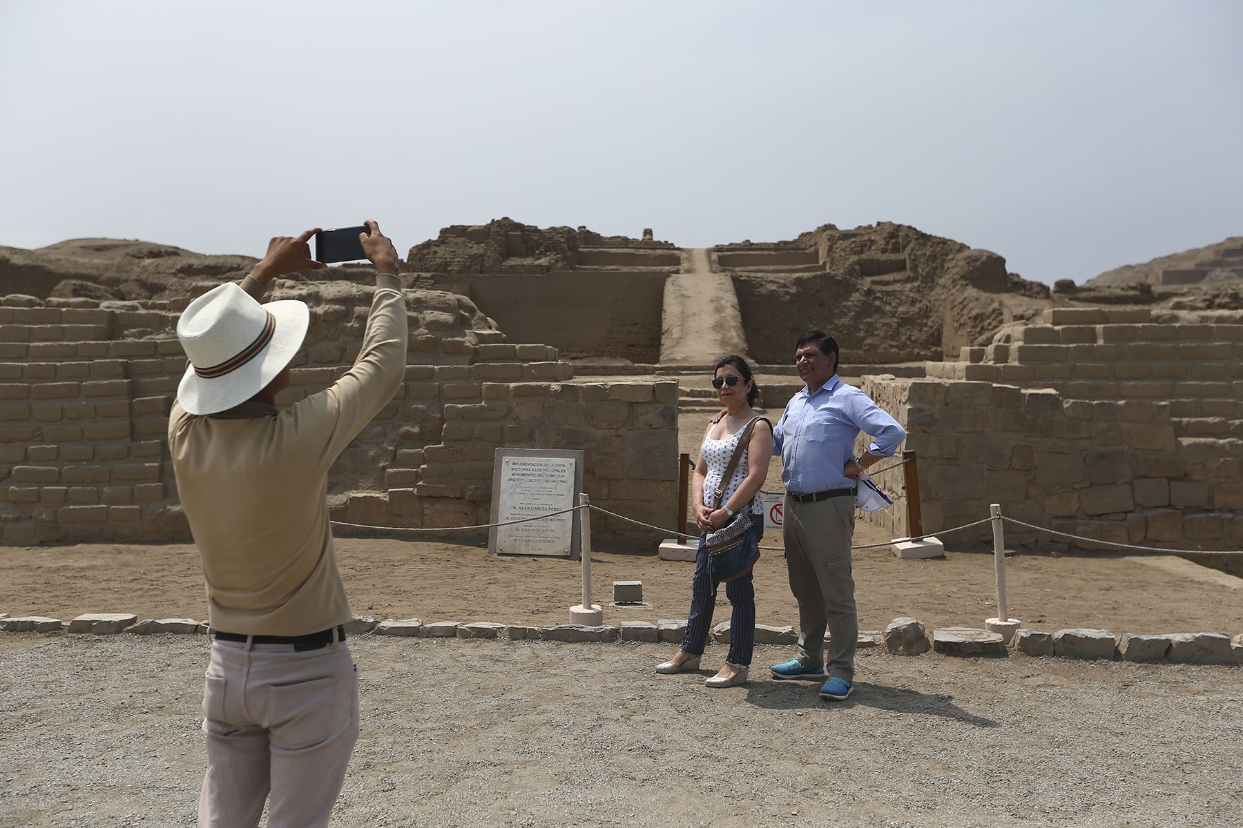 Lima - 14 febrero 2020 / Turistas visitan el  Museo de Sitio y Santuario Arqueológico de Pachacámac . Foto: Diario Oficial El Peruano / Jhonel Rodríguez