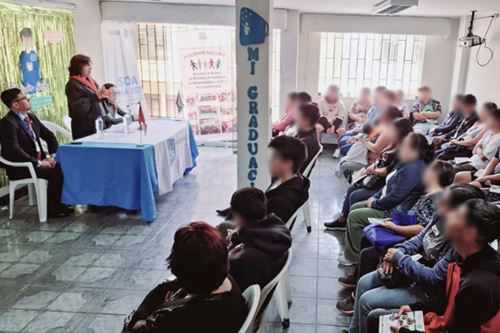 El taller llevó por nombre "La Importancia del Soporte Familiar en el cumplimiento de las medidas socioeducativas". Foto: ANDINA/Difusión