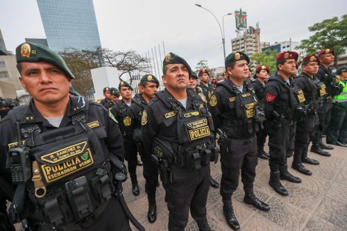 Efectivos policiales resguardarán a dignatarios, las sedes de las reuniones además de preservar el orden público antes, durante y después de foro internacional. Foto: ANDINA/Juan Carlos Guzmán