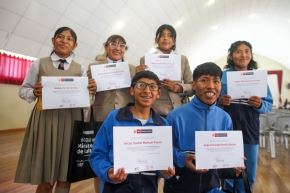 El aprendizaje del quechua por parte de escolares refuerza la valoración de los pueblos indígenas. Foto: MINCUL/Difusión.