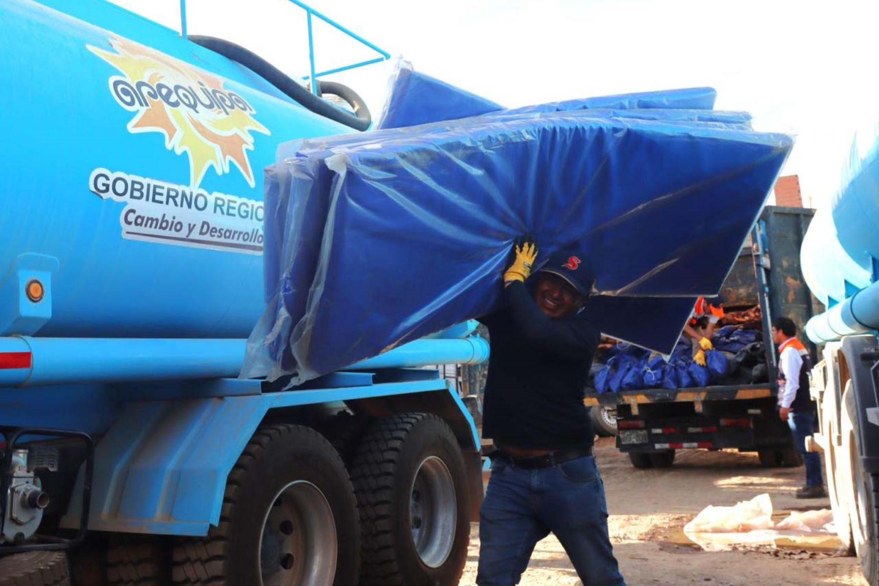 El almacén adelantado de Caravelí, debidamente abastecido, permitirá atender de inmediato a la población afectada frente a un desastre. Foto: ANDINA/Difusión