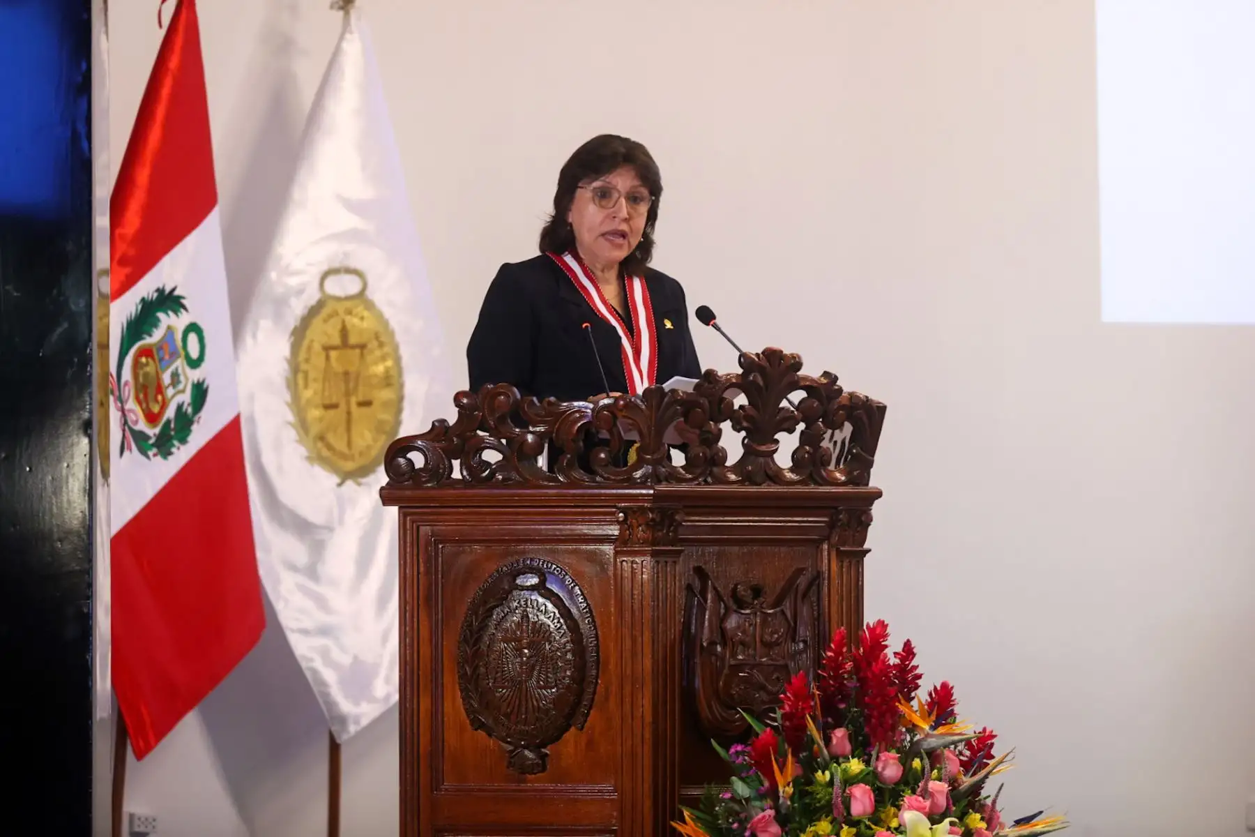 Juramentación de la nueva Fiscal de la Nación, Delia Espinoza para el periodo 2024 - 2027.  Foto: ANDINA/Juan Carlos Guzmán Negrini