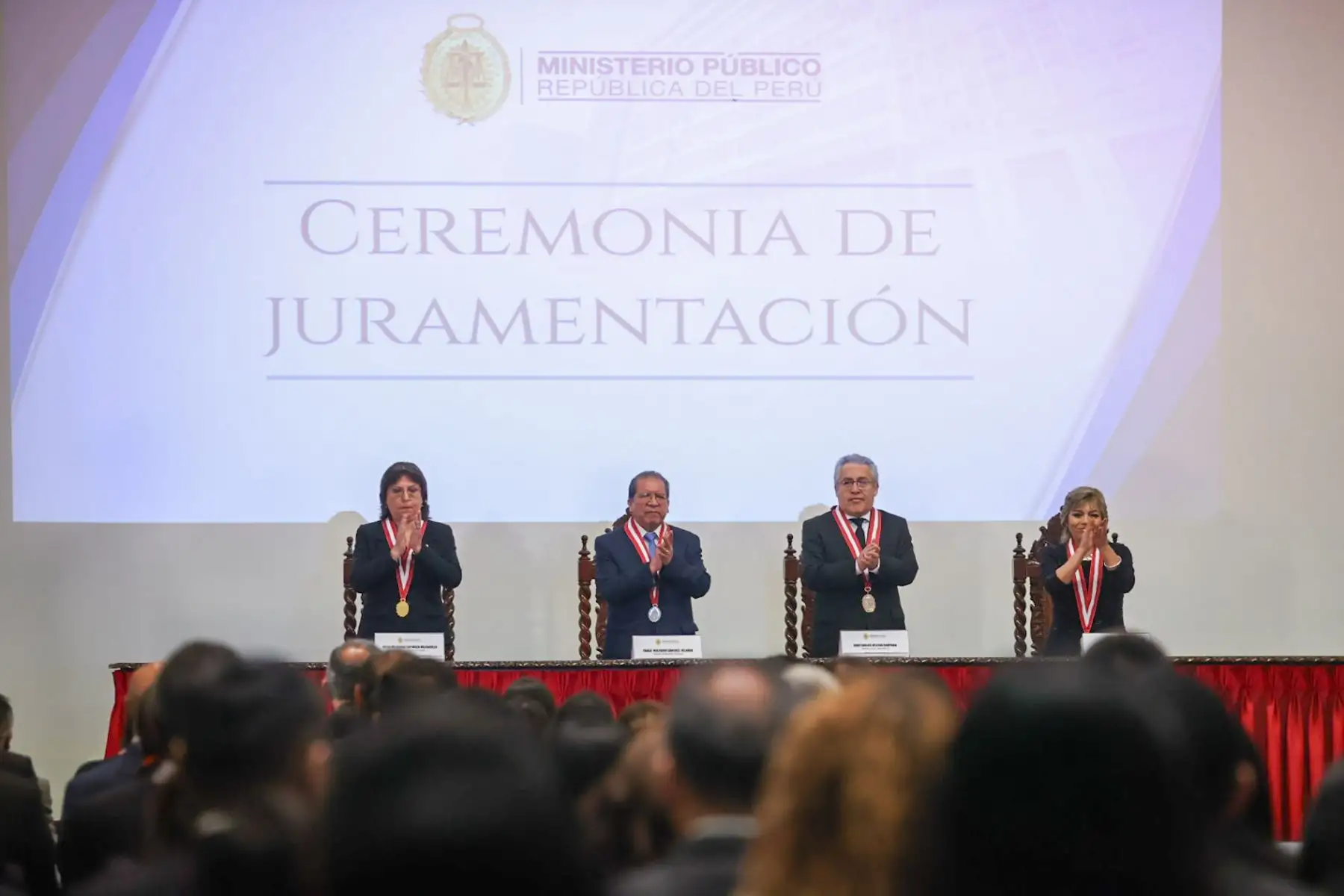 Juramentación de la nueva Fiscal de la Nación, Delia Espinoza para el periodo 2024 - 2027.

Foto: ANDINA/Juan Carlos Guzmán Negrini