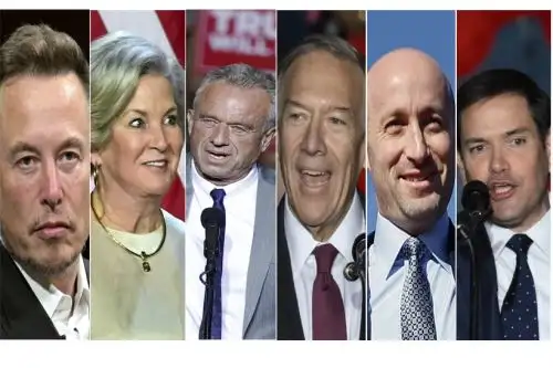 Elon Musk, Susie Wiles, Mike Pompeo, Robert Kennedy Jr., Stephen Miller, Marco Rubio acompañarían a Trump en su segundo periodo.