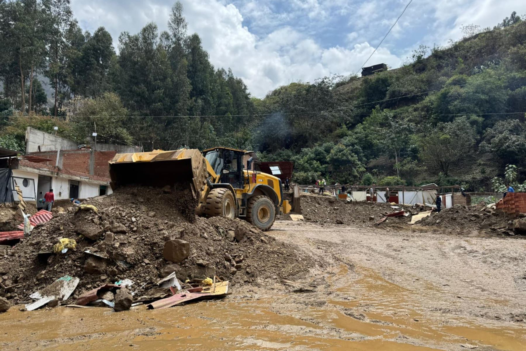 Intensas lluvias en Pataz ocasionaron un huaico que ha dejado 13 personas damnificadas y 7 afectadas. Foto: ANDINA/Difusión