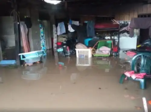 Decenas de viviendas resultaron inundadas en el distrito de Bellavista, región San Martín, a consecuencia de las lluvias intensas que se registran en esa zona.