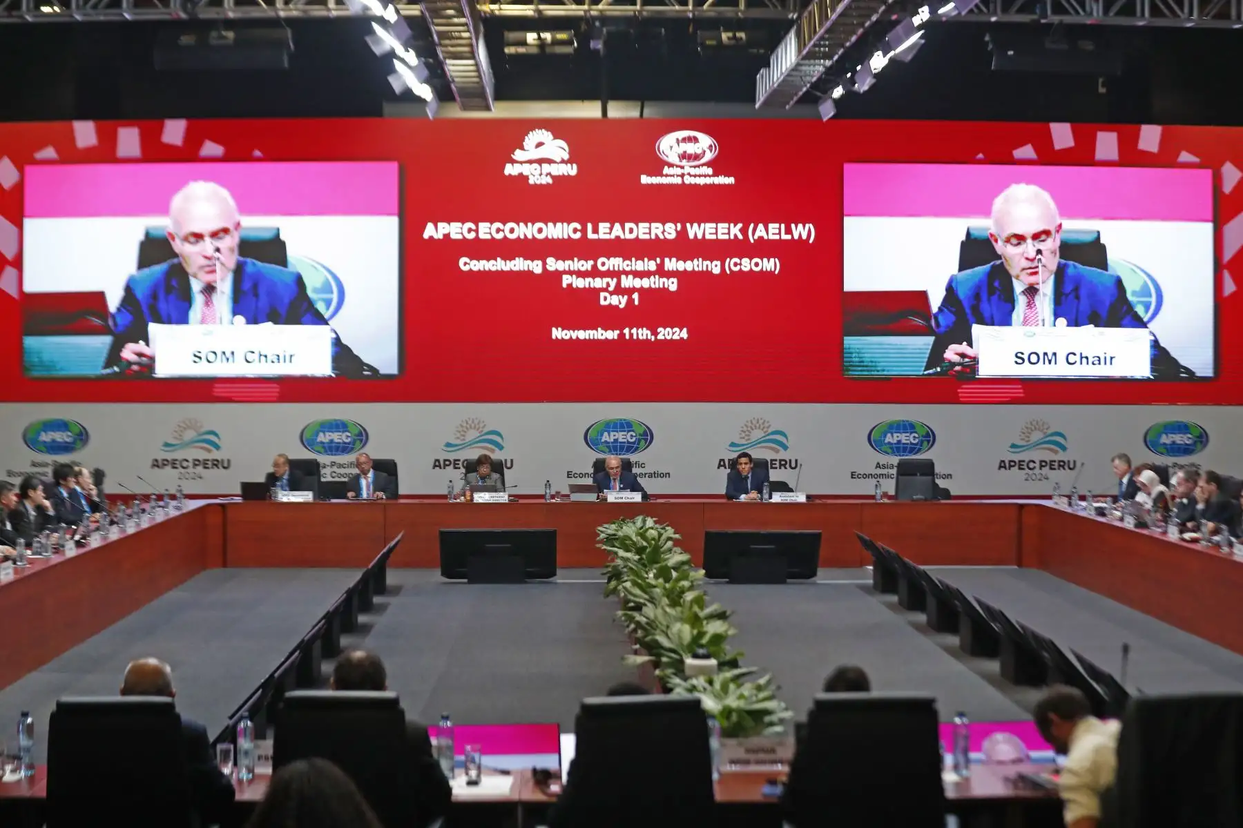 Culminó la reunión de Altos Funcionarios del Foro de Cooperación Económica Asia-Pacífico APEC Perú 2024, realizado en el Centro de Convenciones de Lima, en el distrito de San Borja. Foto: ANDINA/Daniel Bracamonte