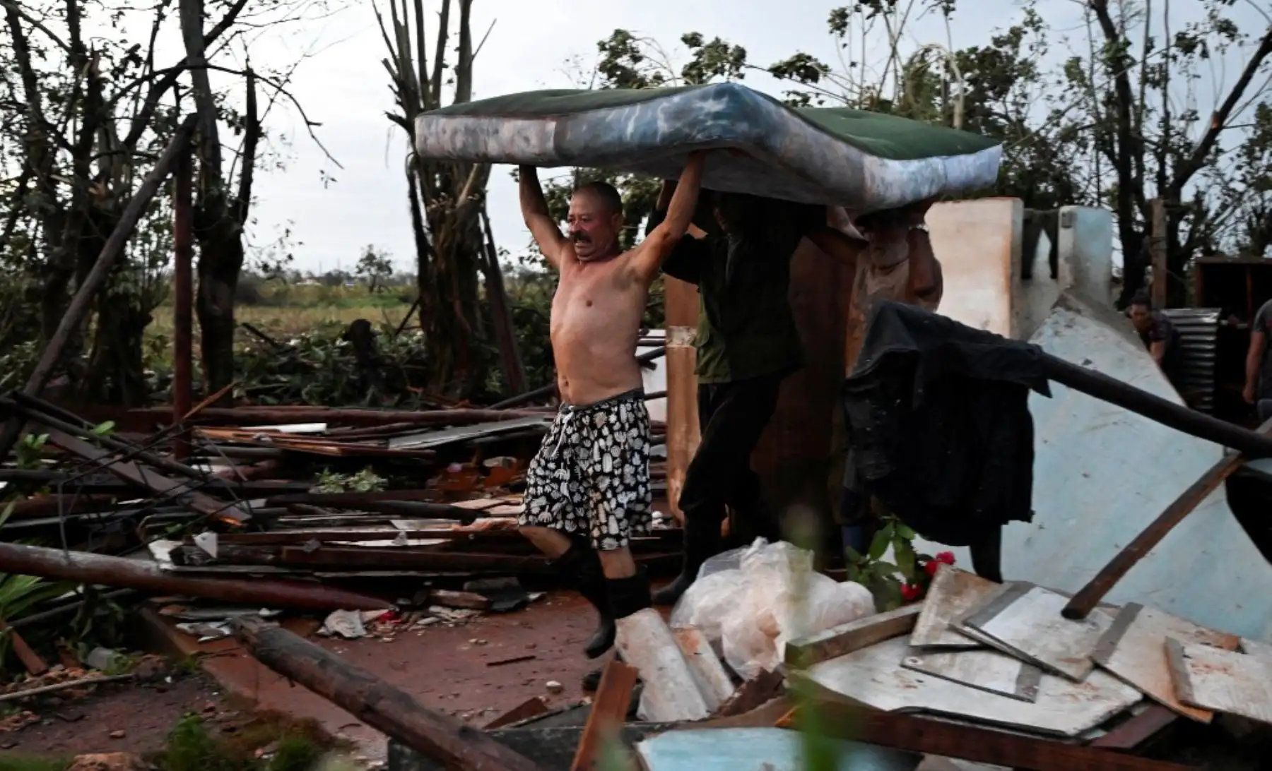 Huracán Rafael. Foto: AFP