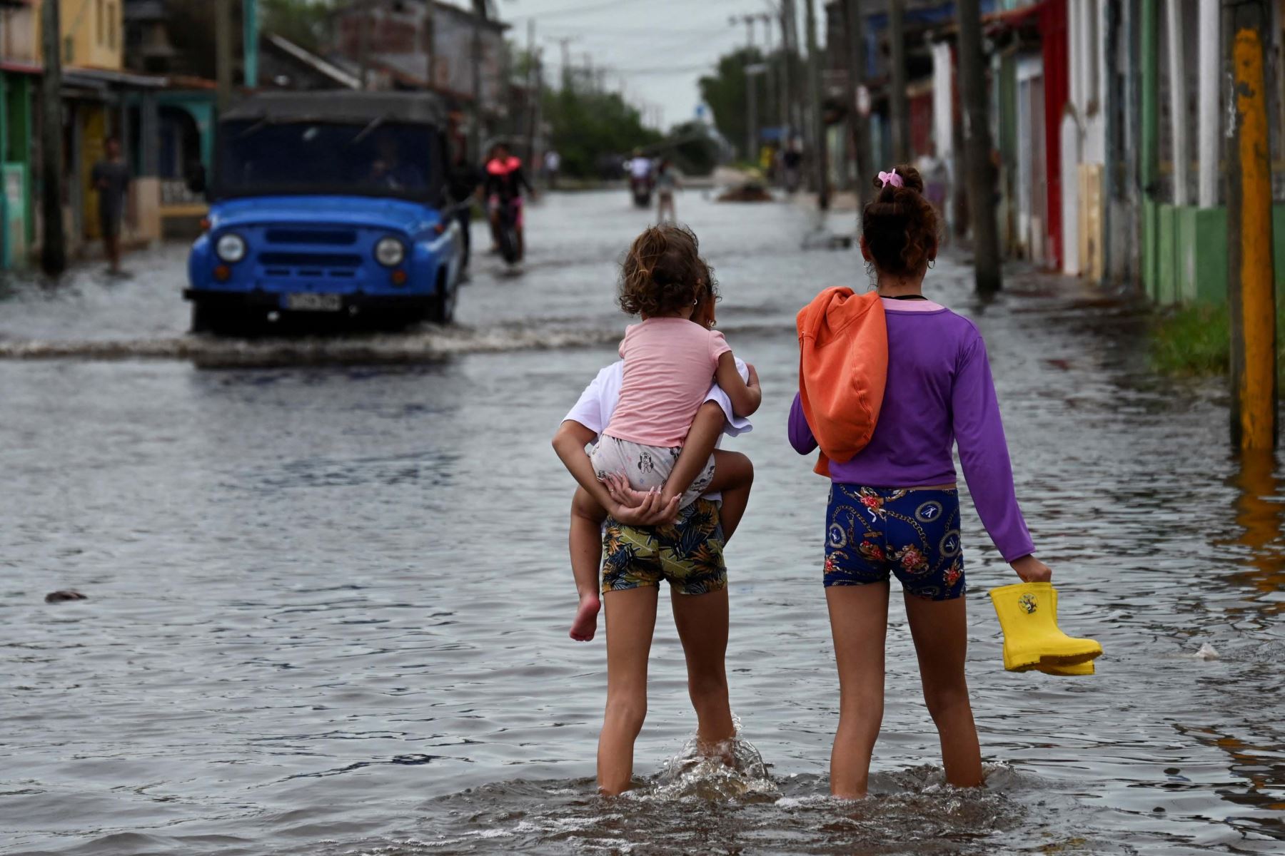 Huracán Rafael. Foto: AFP