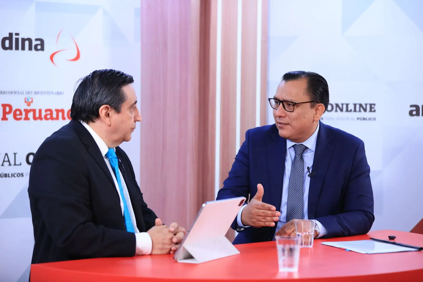 Entrevista al ministro de la producción Sergio González en Andina al Día. Foto: ANDINA/Jhonel Rodríguez Robles