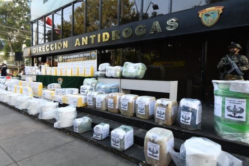 Policía Nacional decomisó más de 130 toneladas de droga en lo que va del 2024. Foto:ANDINA/Difusión