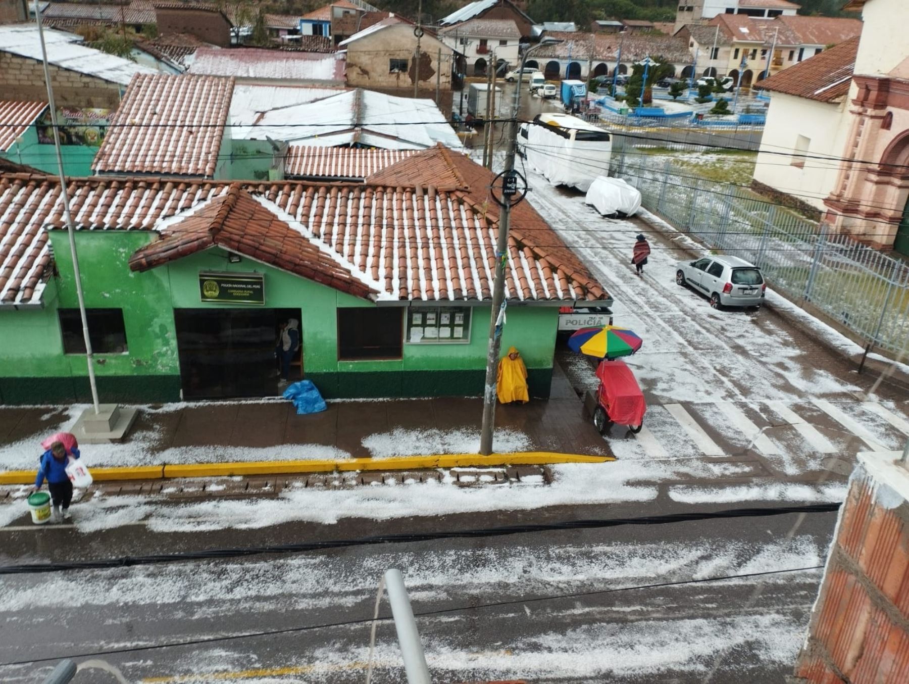 Varias viviendas del distrito de Quiquijana se vieron afectadas por la caída de una fuerte granizada. El evento causó daños también en diversas hectáreas de cultivo de ese distrito ubicado en la provincia cusqueña de Quispicanchi. ANDINA/Difusión