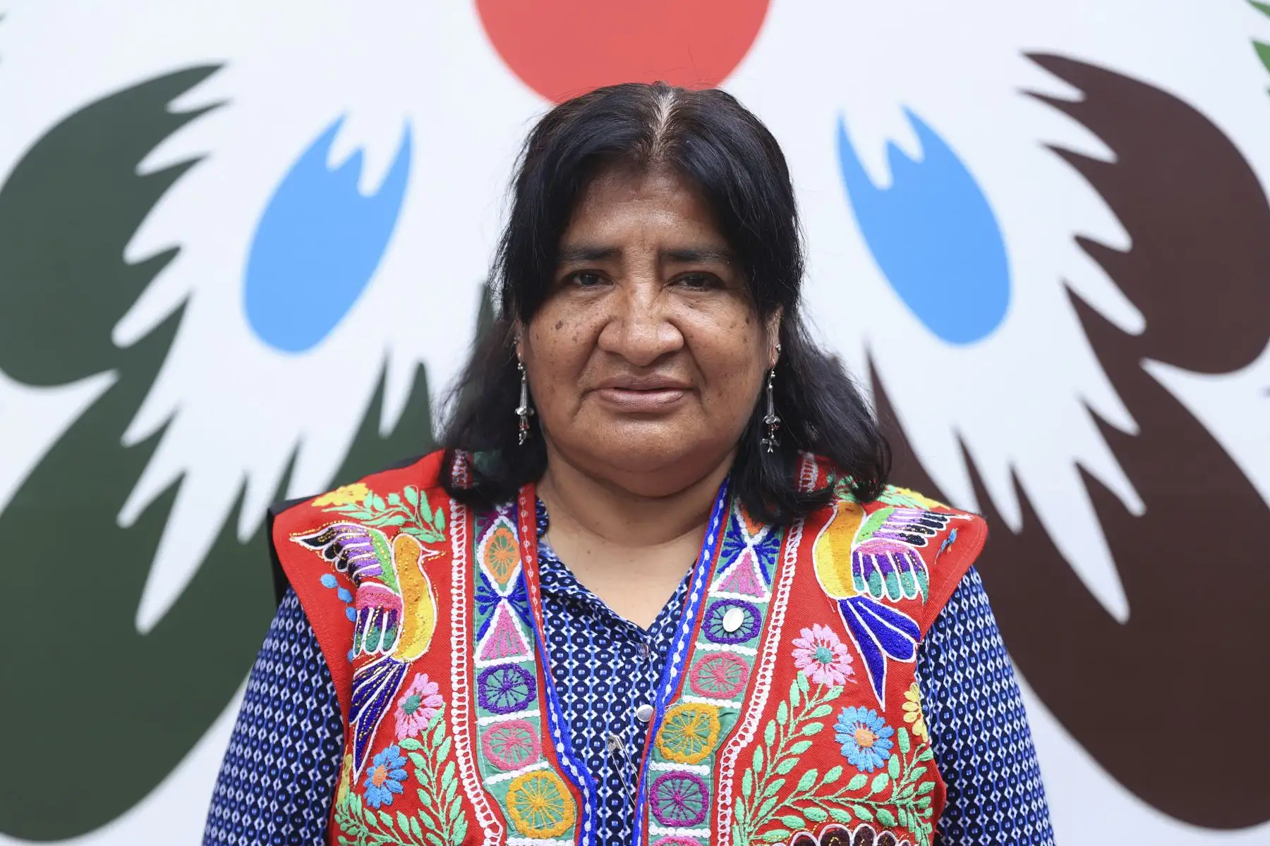 Martha Cachi Yupanqui lleva un chaleco andino típico de la región Cusco. Foto: ANDINA/Jhonel Rodríguez Robles