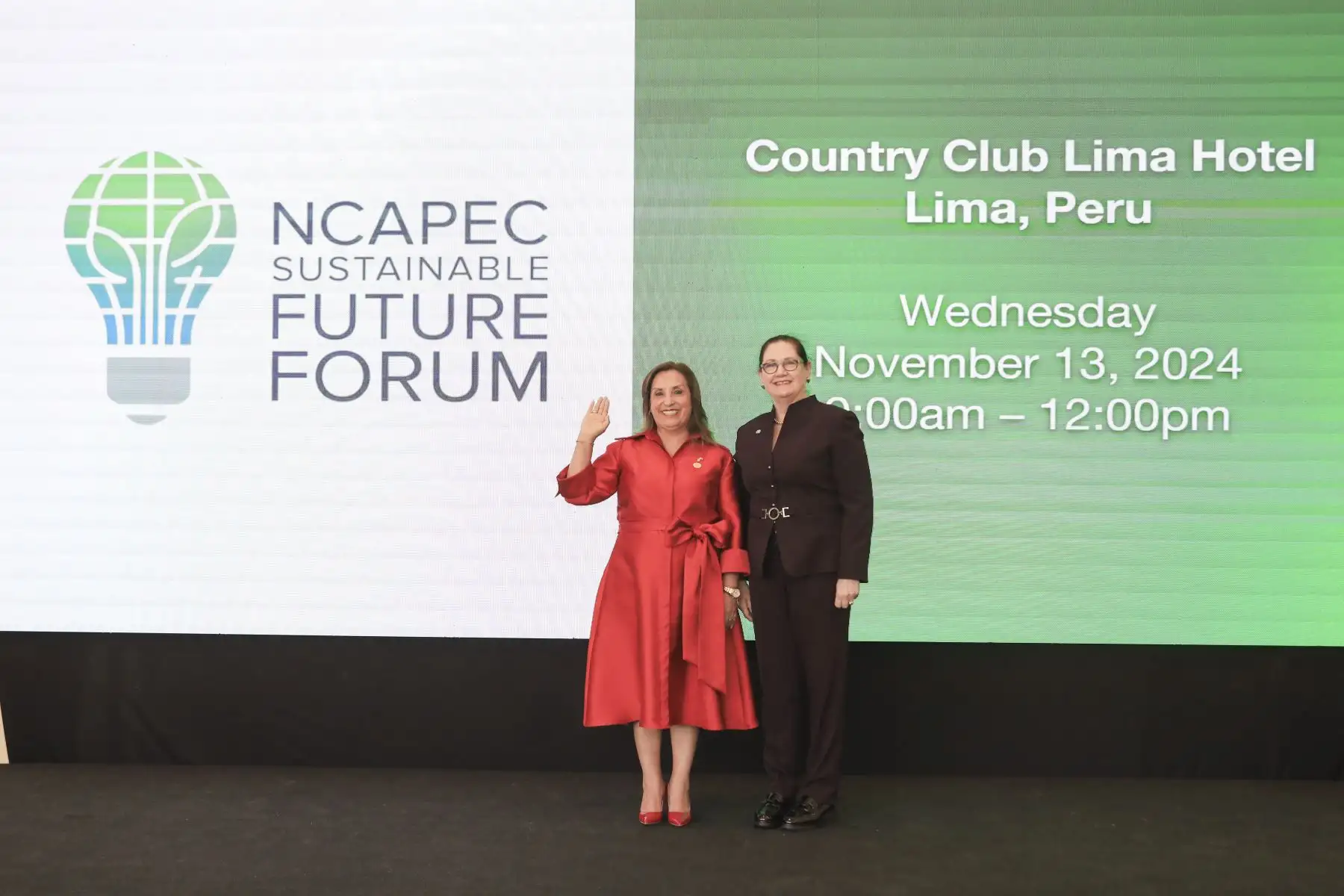 La presidenta de la república, Dina Ercilia Boluarte Zegarra, participó en la inauguración del Segundo Foro sobre el Futuro Sostenible. Foto: ANDINA/Prensa Presidencia