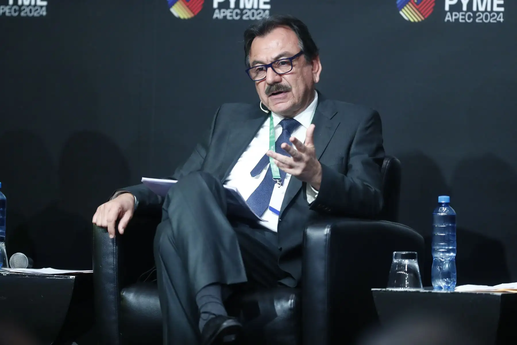 En el Westin Lima Hotel de San Isidro se realizó la XVII Cumbre Pyme APEC 2024, organizada por ComexPerú, a la que asistió la ministra de Comercio Exterior y Turismo, Desilú León, el ministro de la Producción, Sergio González, y el presidente de ComexPerú, Alonso Rey, entre otros invitados. Foto: ANDINA/Daniel Bracamonte