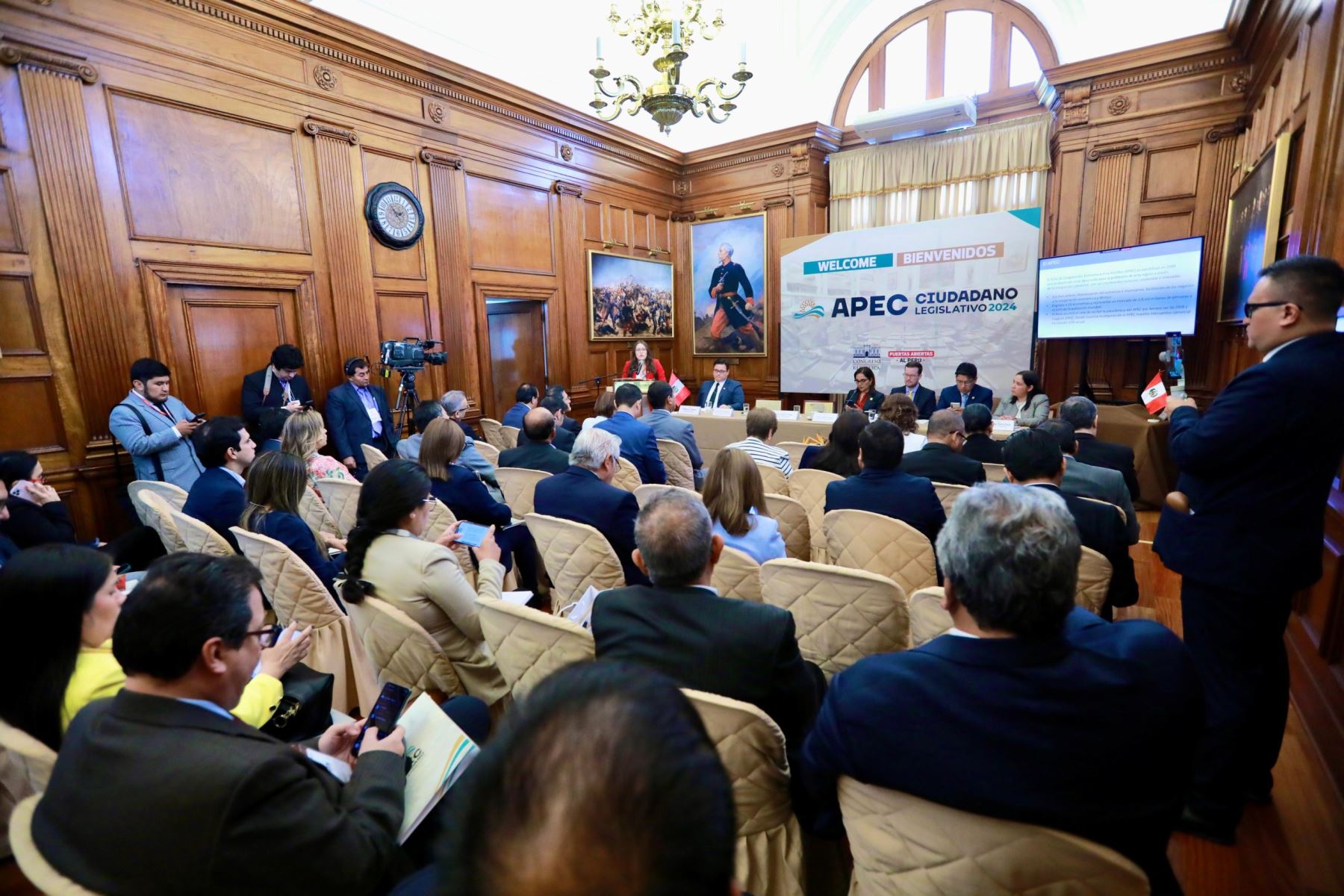 Líderes legislativos brindan aportes sobre promoción económica y comercial del Perú con países del APEC. Foto:ANDINA/Difusión