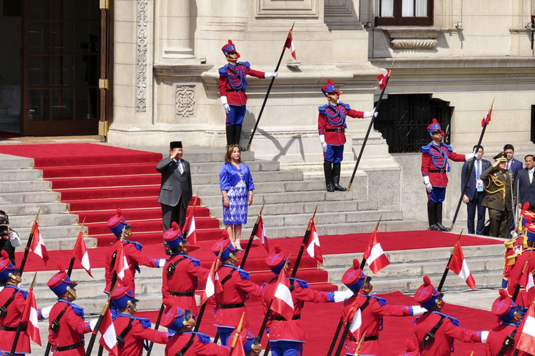 Presidenta Boluarte recibe a su homólogo de Indonesia en Palacio de Gobierno. Foto: ANDINA/ Prensa Presidencia