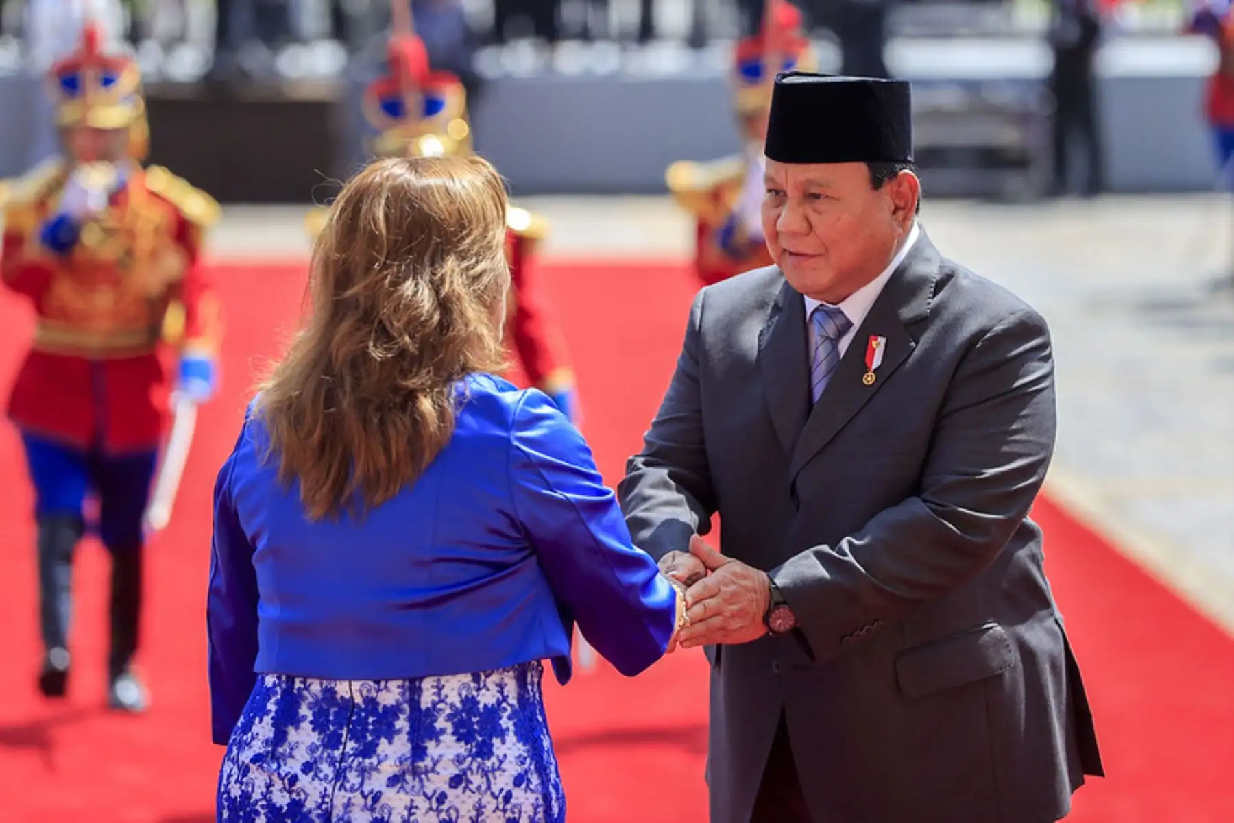 Presidenta Boluarte recibe a su homólogo de Indonesia en Palacio de Gobierno. Foto: ANDIN A/ Prensa Presidencia