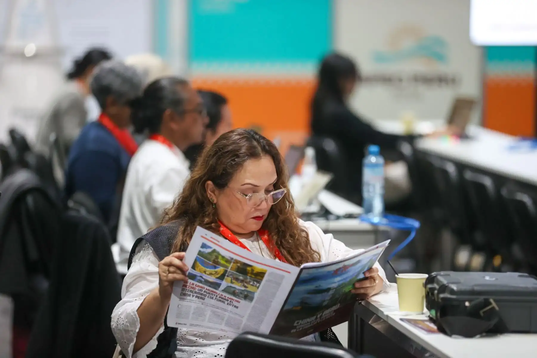Prensa nacional e internacional realizan una cobertura extraordinaria en el marco de APEC 2024.

Foto: ANDINA/Juan Carlos Guzmán Negrini