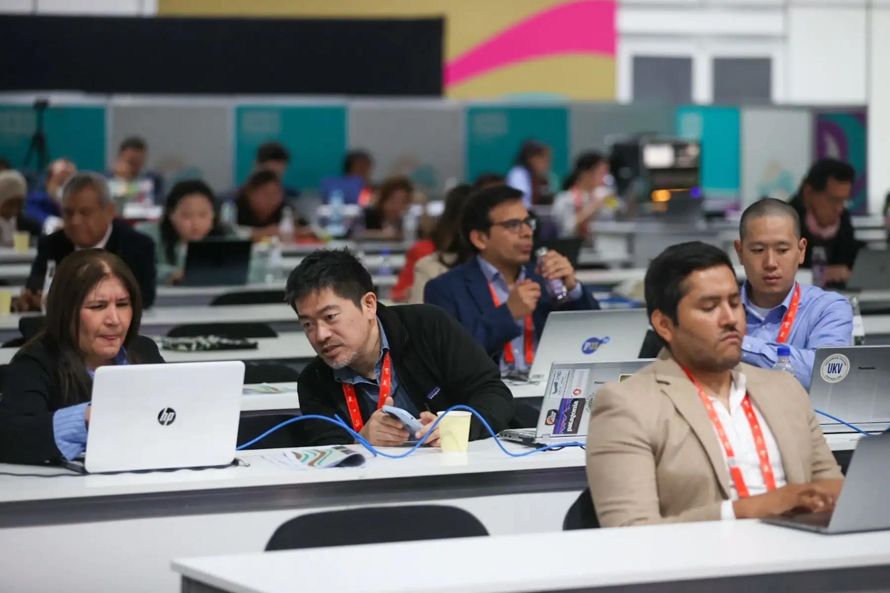 Prensa nacional e internacional realizan una cobertura extraordinaria en el marco de APEC 2024.

Foto: ANDINA/Juan Carlos Guzmán Negrini