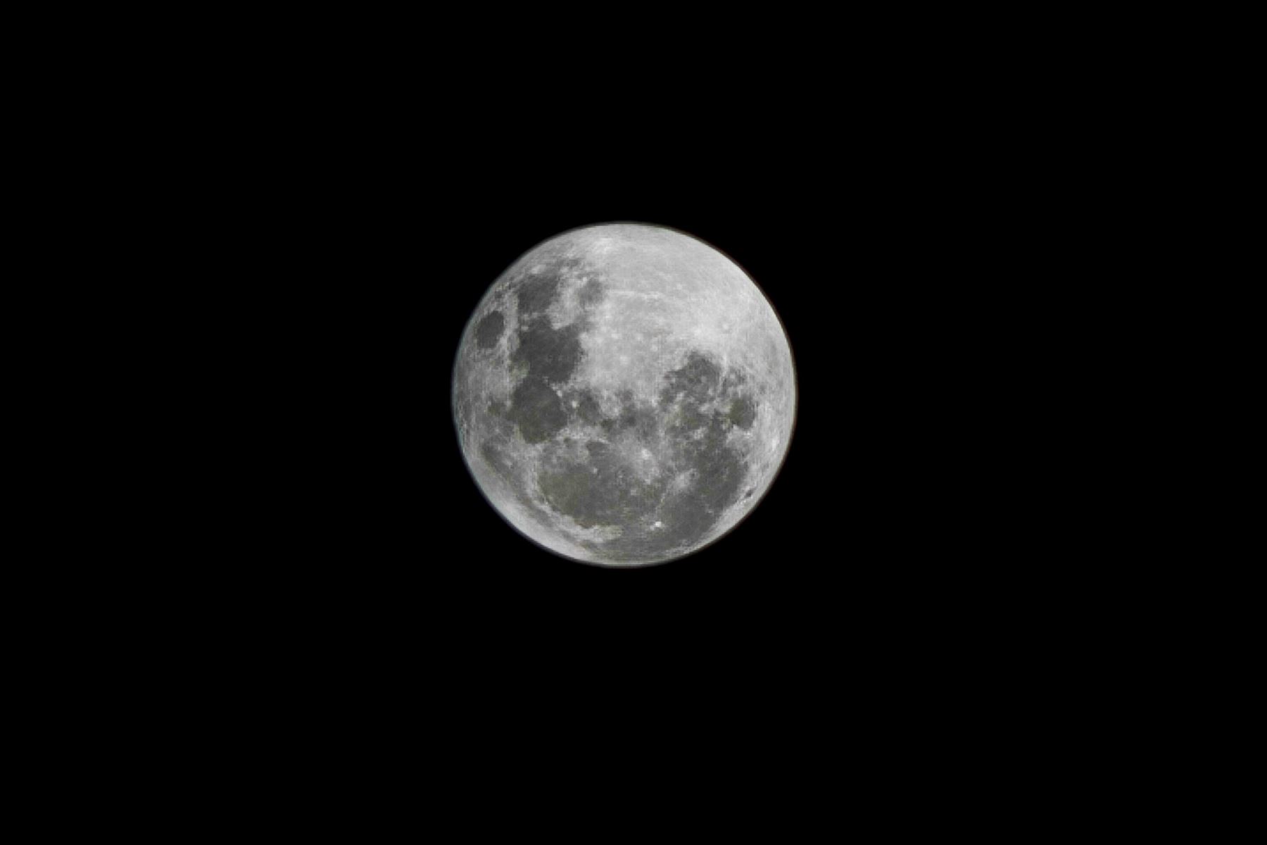 Así fue vista la superluna de octubre desde el Perú. Foto: Jorge Andrés Concha Calle (@jgeandres)