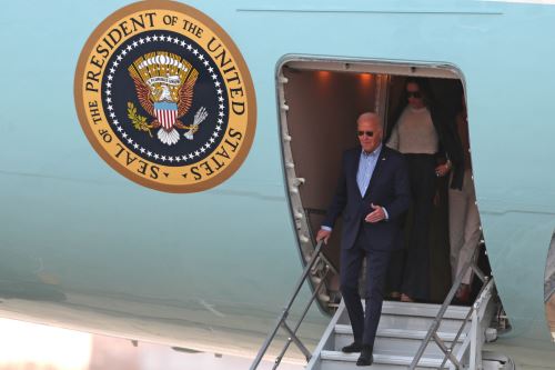 Presidente de los Estados Unidos de América, Joe Biden llega para participar de la Cumbre de Líderes APEC Perú 2024