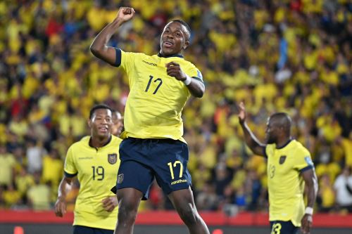 Partido de la undécima fecha de las eliminatorias sudamericanas del Mundial 2026 jugado este jueves en la ciudad portuaria de Guayaquil ante 41,158 aficionados en el estadio Monumental. Foto: AFP