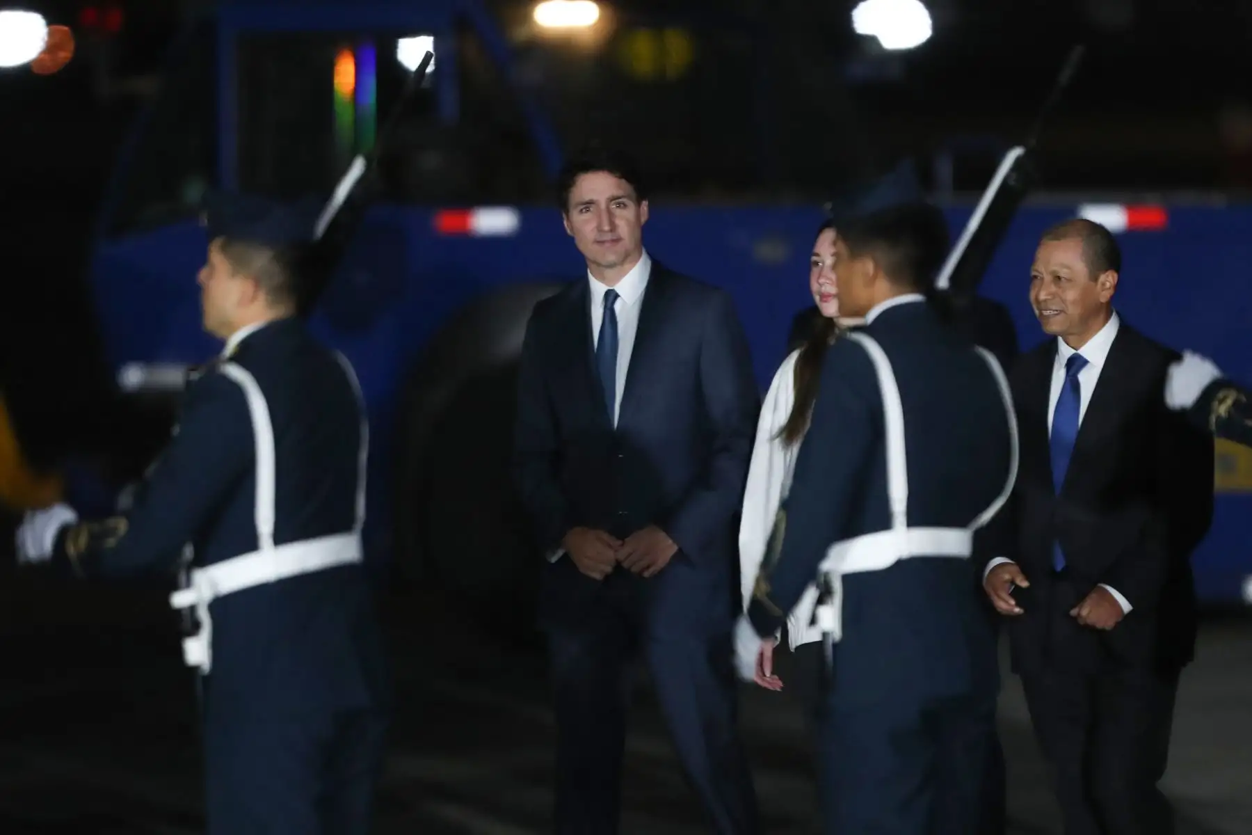 Justin Trudeau. Primer Ministro de Canadá, llega a Lima para la Cumbre APEC 2024.
Grupo Aéreo N° 8. Callao.
Foto: ANDINA / Lino Chipana.